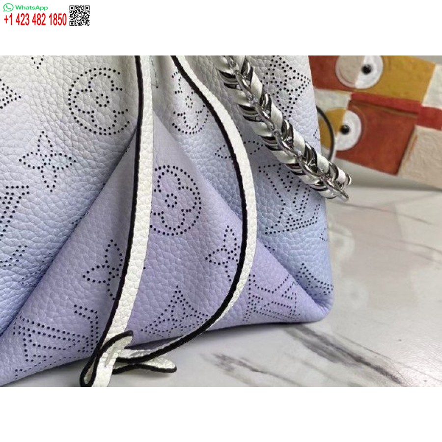 Replica Louis Vuitton Bella Bag In Gradient Blue Mahina Leather M57856 BLV247