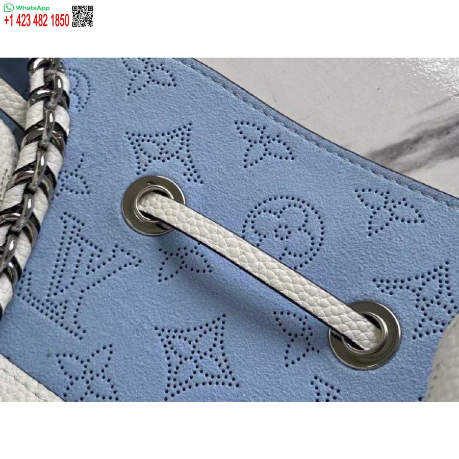 Replica Louis Vuitton Bella Bag In Gradient Blue Mahina Leather M57856 BLV247