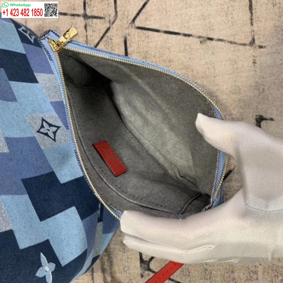 Réplica Louis Vuitton Neverfull Mm Bag Monograma Denim M44981 Blv480