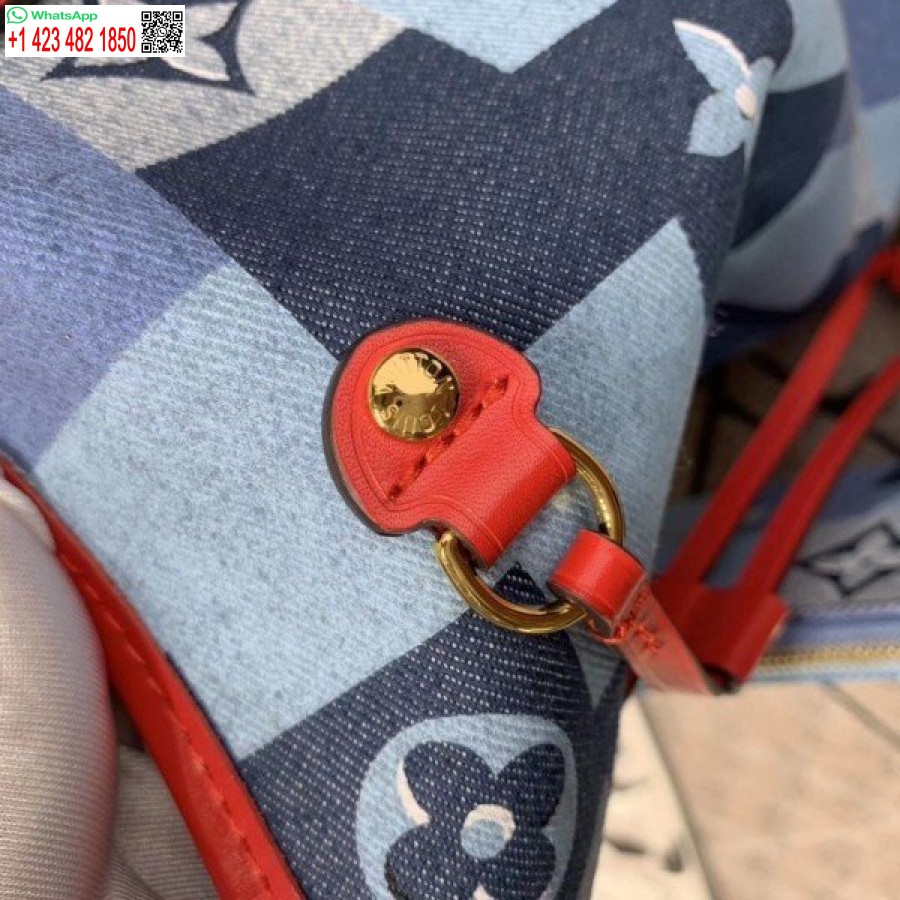 Réplica Louis Vuitton Neverfull Mm Bag Monograma Denim M44981 Blv480