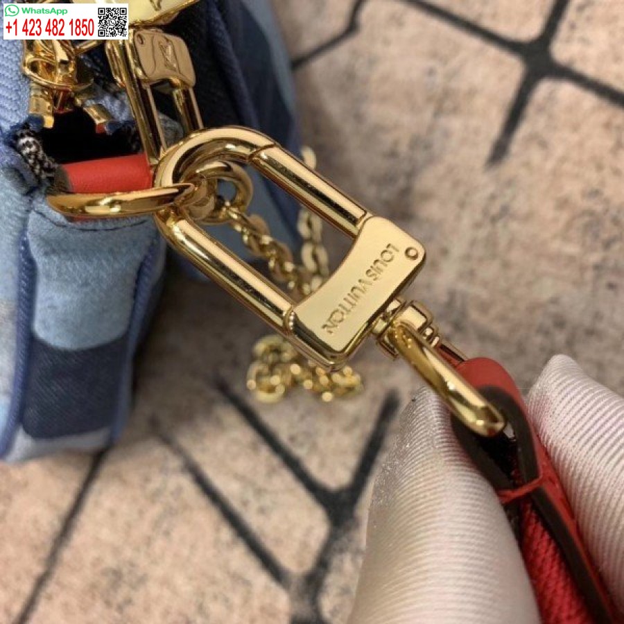 Réplica Louis Vuitton Multi Pochette Acessórios Monograma Denim M44990 Blv478