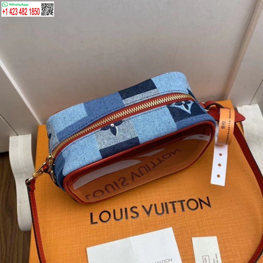 Réplica Louis Vuitton Bolsa De Praia Monograma Jeans M68765 Blv475