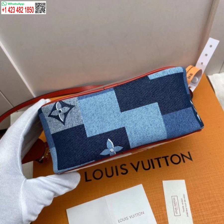 Réplica Louis Vuitton Bolsa De Praia Monograma Jeans M68765 Blv475
