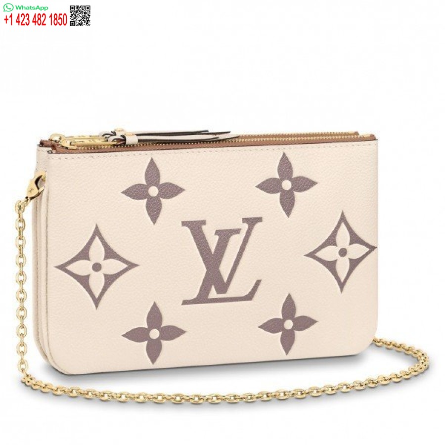 Replika Louis Vuitton Pochette Kaksinkertainen Vetoketju Monogrammi Empreinte M80084 Blv525