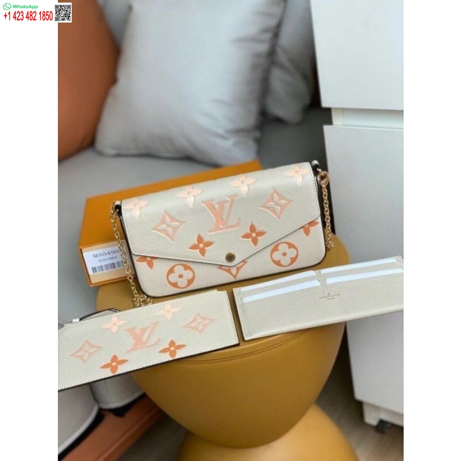 Replika Louis Vuitton Felicie Pochette Di Tepi Kolam Renang M80498 Blv526