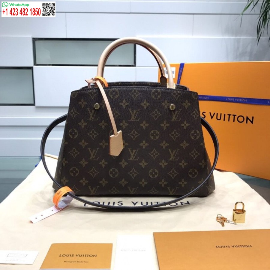 Replica Louis Vuitton Tela Monogramma Economica Montaigne Mm Repliche M41056