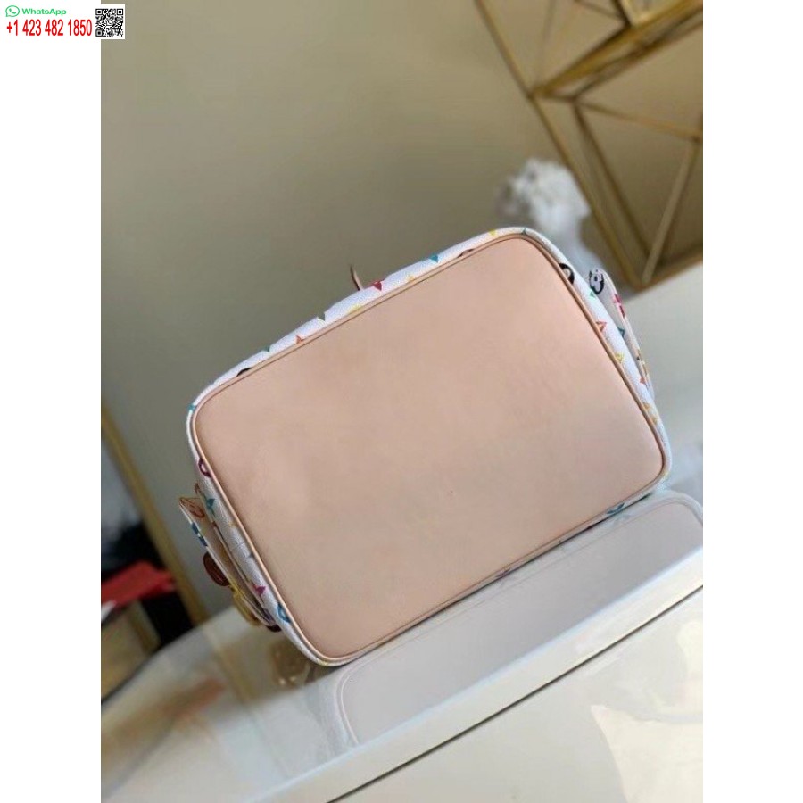 Точная копия сумки Louis Vuitton Petit Noe с монограммой, разноцветная M42229 Blv589