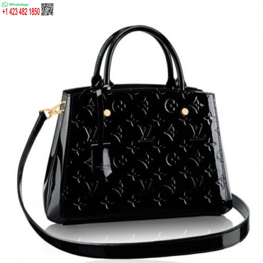 Replica Borsa Louis Vuitton Montaigne Bb Monogramma Vernis M50171 Blv608