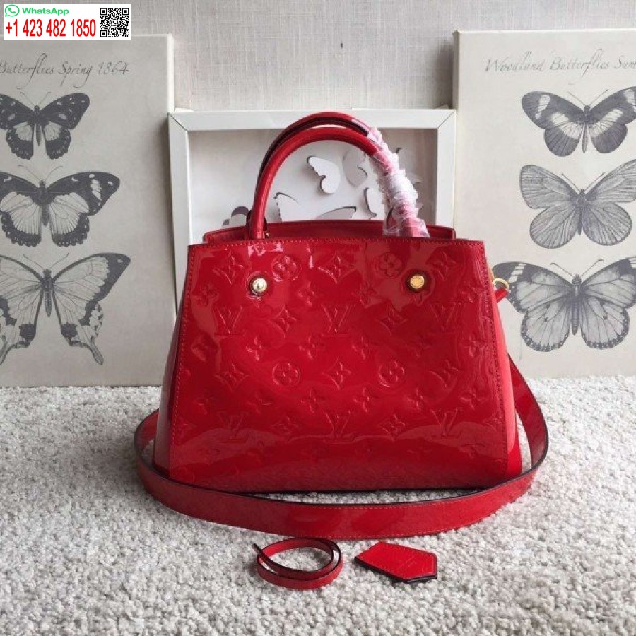 Replika Torbice Louis Vuitton Montaigne Bb Monogram Vernis M50170 Blv609