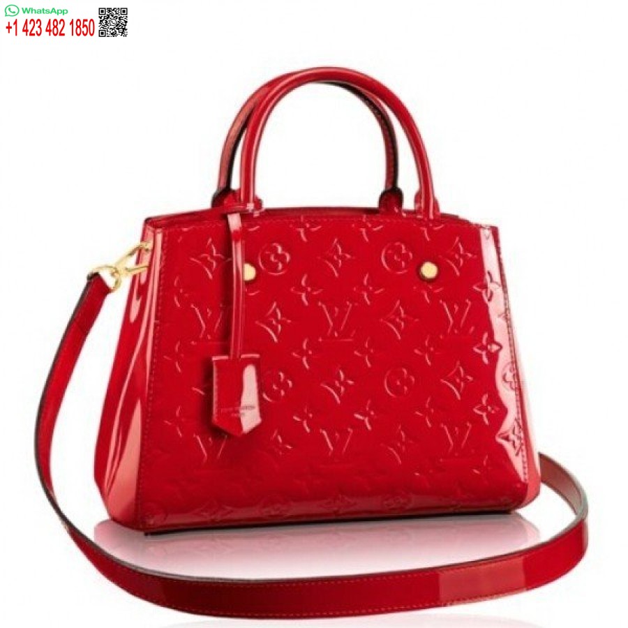 Replica Borsa Louis Vuitton Montaigne Bb Monogramma Vernis M50170 Blv609