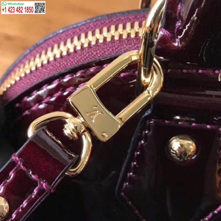 Replika Louis Vuitton Alma Bb Táska Monogram Vernis M91678 Blv612