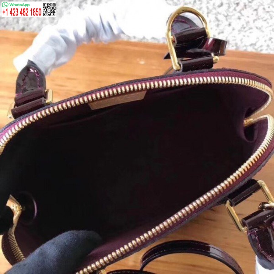 Replika Louis Vuitton Alma Bb Táska Monogram Vernis M91678 Blv612
