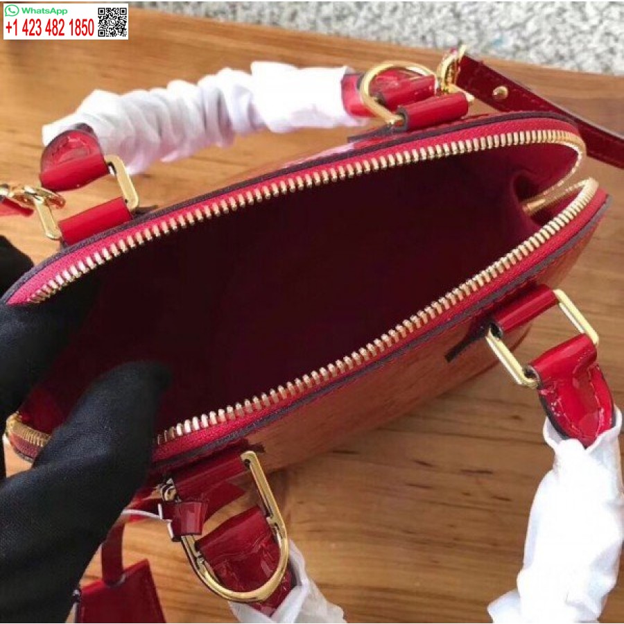 Replika Louis Vuitton Alma Bb Bag Monogram Vernis M90174 Blv614