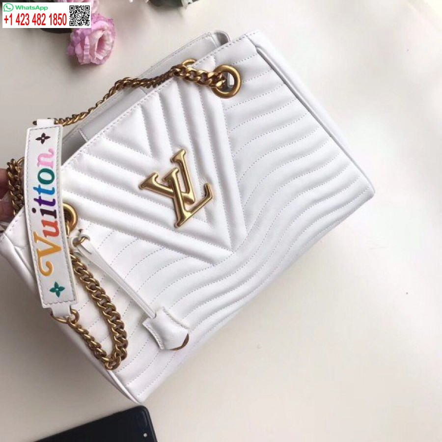 Replica Louis Vuitton Borsa Bianca Con Catena New Wave M51978 Blv649
