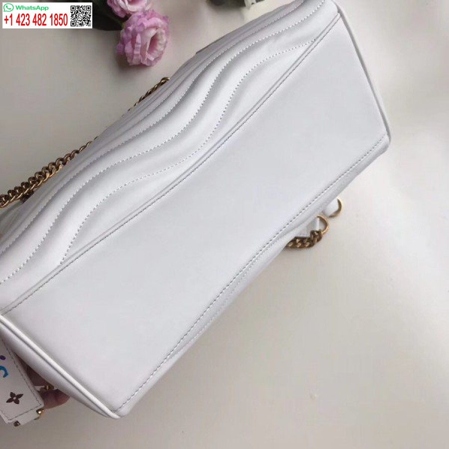 Replica Louis Vuitton Borsa Bianca Con Catena New Wave M51978 Blv649