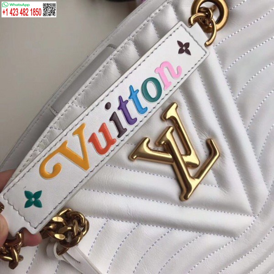Replica Louis Vuitton Borsa Bianca Con Catena New Wave M51978 Blv649
