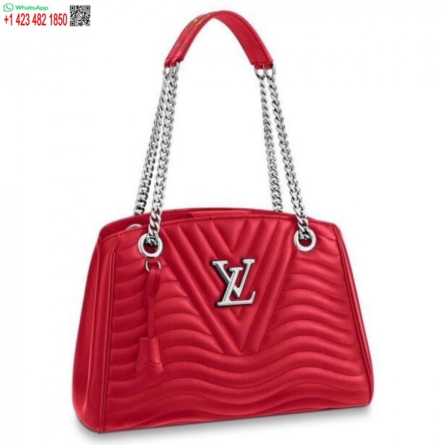 Replica Louis Vuitton Borsa Rossa Con Catena New Wave M51497 Blv647