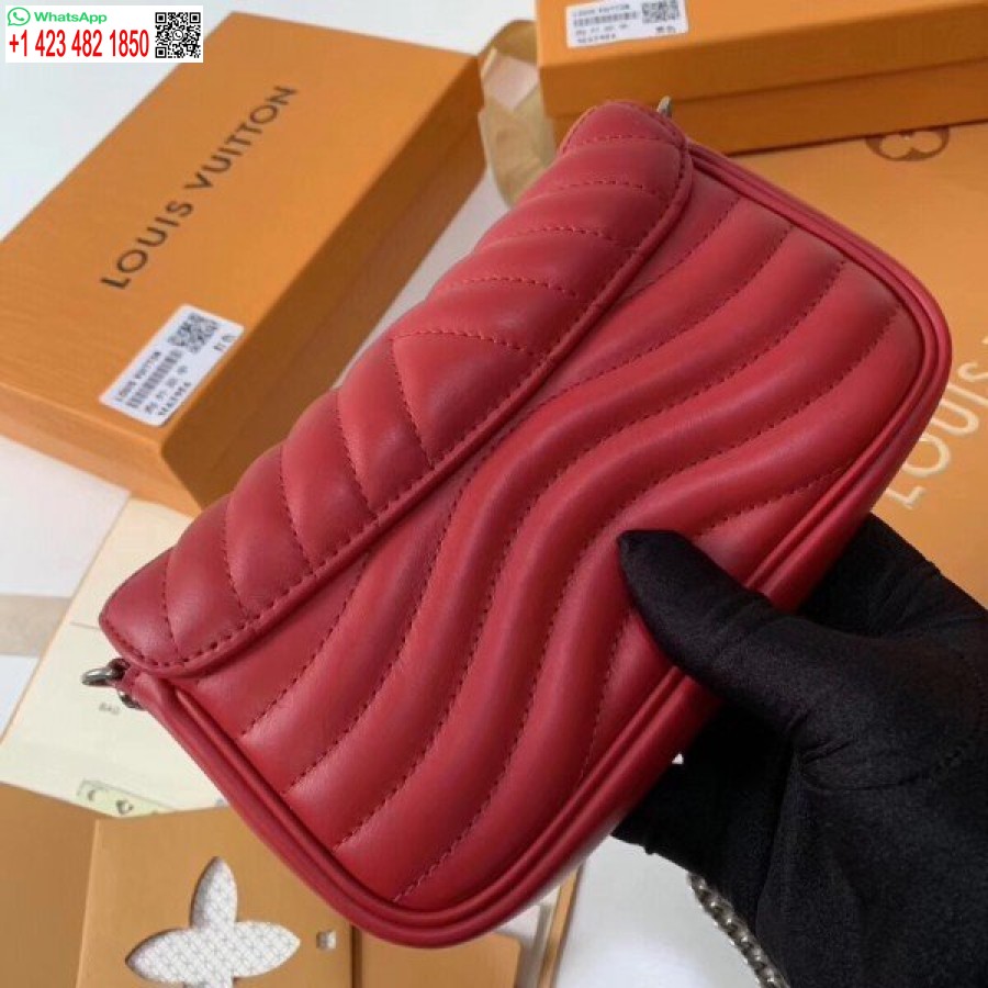 Replika Louis Vuitton Raudona Naujos Bangos Grandinės Pochette M63956 Blv622