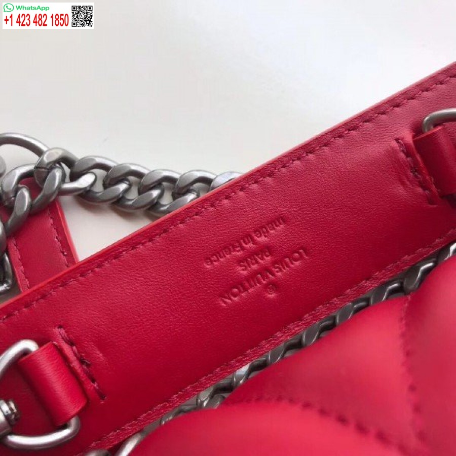Replika Louis Vuitton Red New Wave Grandinės Krepšys Pm M51930 Blv645