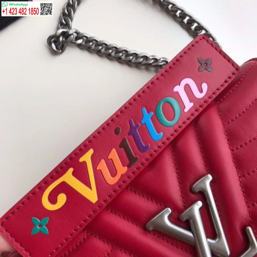 Replika Louis Vuitton Red New Wave Grandinės Krepšys Pm M51930 Blv645