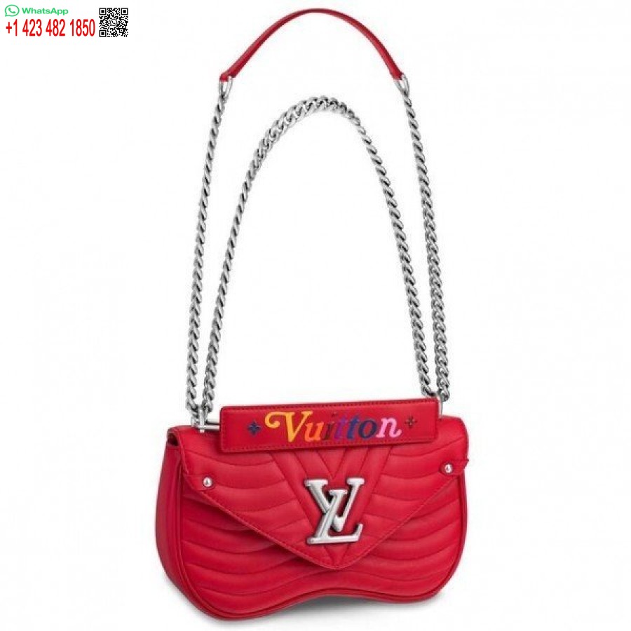 Replika Tas Rantai Louis Vuitton Merah New Wave Mm M51943 Blv642