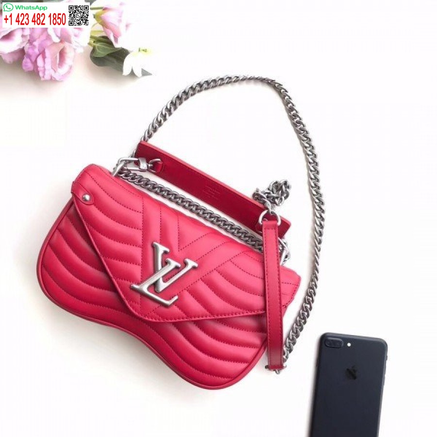 Replika Tas Rantai Louis Vuitton Merah New Wave Mm M51943 Blv642