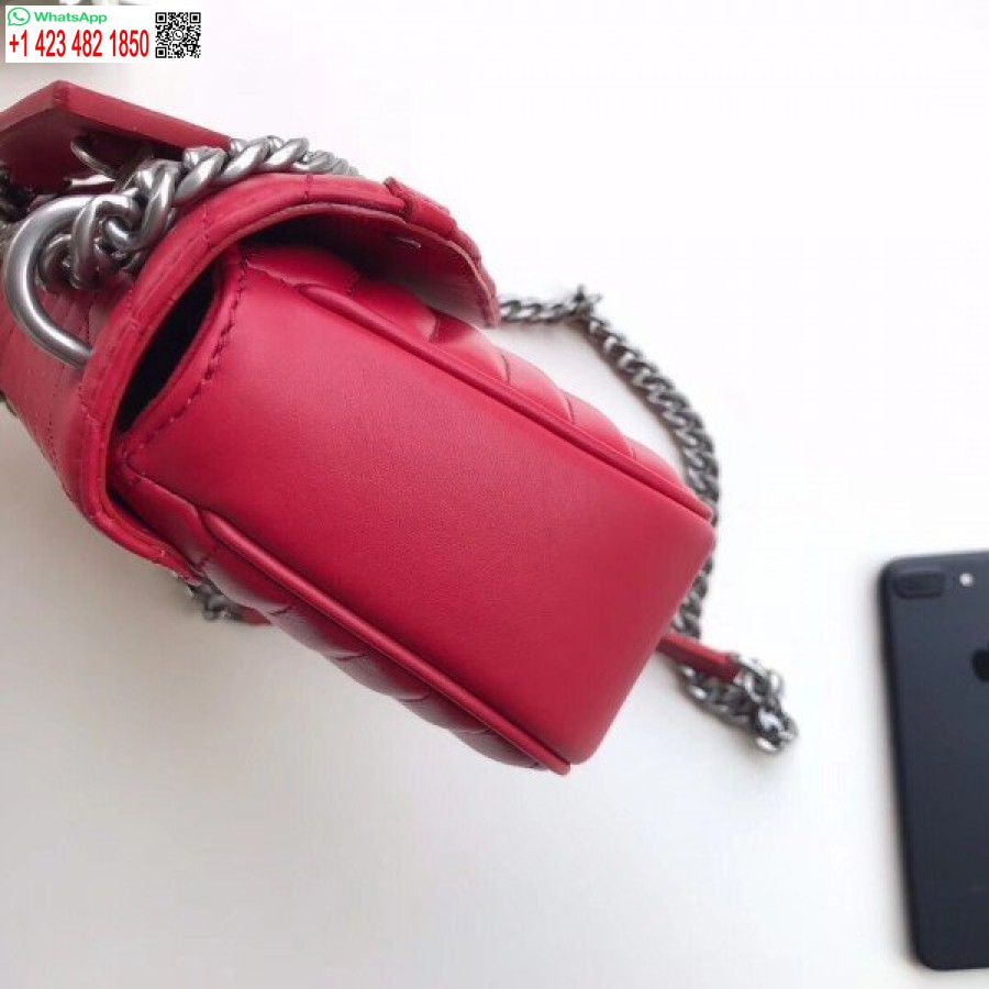 Replika Tas Rantai Louis Vuitton Merah New Wave Mm M51943 Blv642