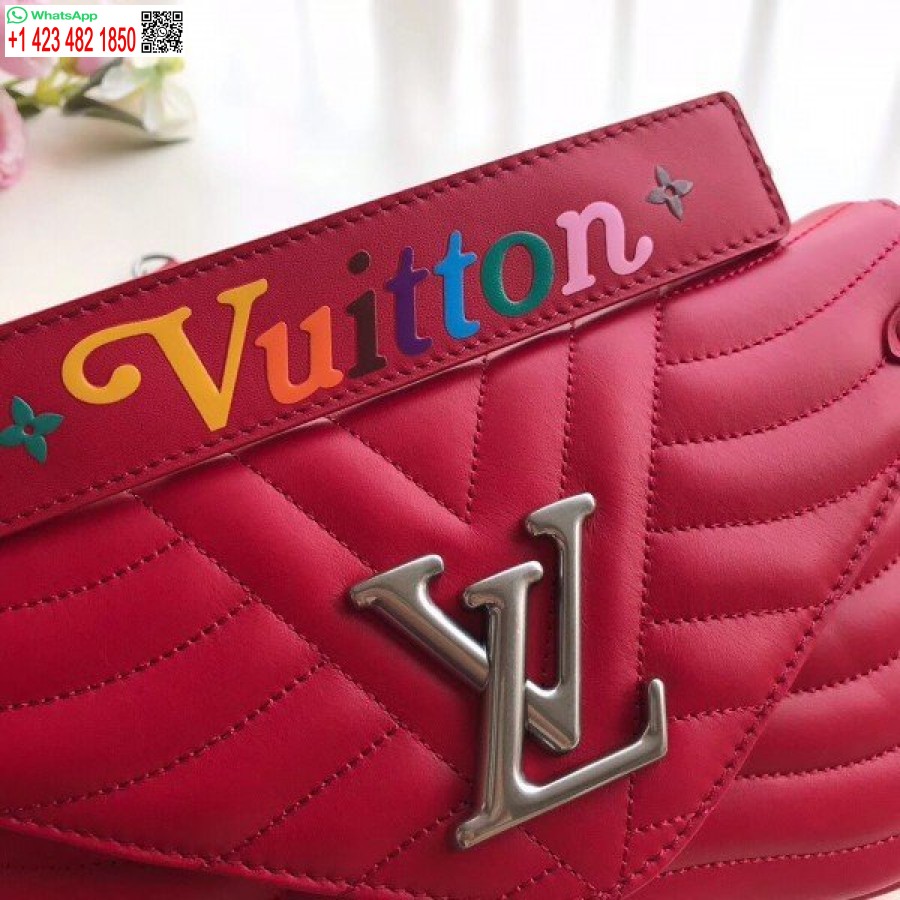Replika Tas Rantai Louis Vuitton Merah New Wave Mm M51943 Blv642