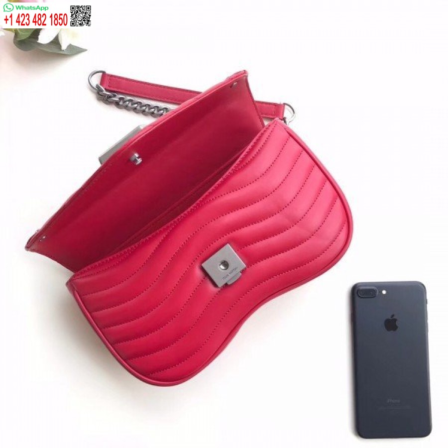 Replika Tas Rantai Louis Vuitton Merah New Wave Mm M51943 Blv642