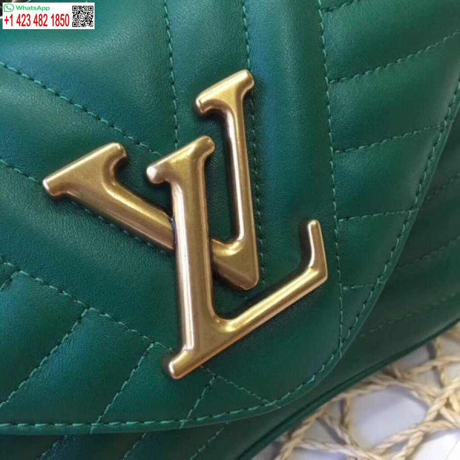 çoğaltma Louis Vuitton Yeşil Yeni Dalga Zincir çanta Pm M55021 Blv657