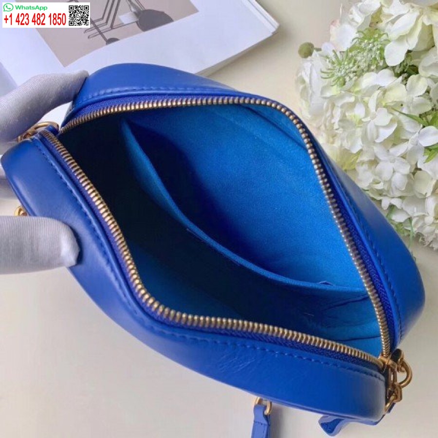 çoğaltma Louis Vuitton Mavi Yeni Dalga Kamera çantası M53901 Blv626