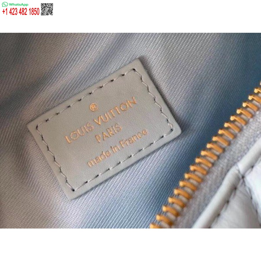 çoğaltma Louis Vuitton Bleu Porselen Yeni Dalga Bel çantası M55331 Blv633