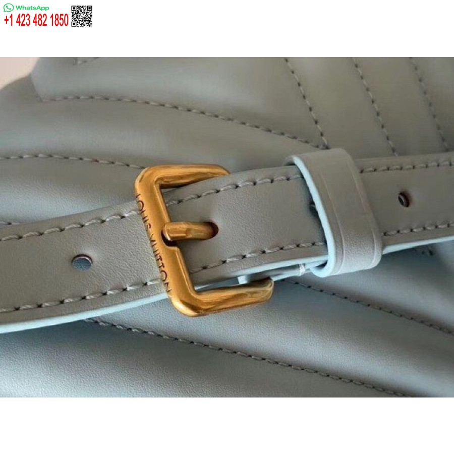 çoğaltma Louis Vuitton Bleu Porselen Yeni Dalga Bel çantası M55331 Blv633