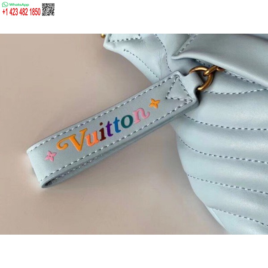 çoğaltma Louis Vuitton Bleu Porselen Yeni Dalga Bel çantası M55331 Blv633