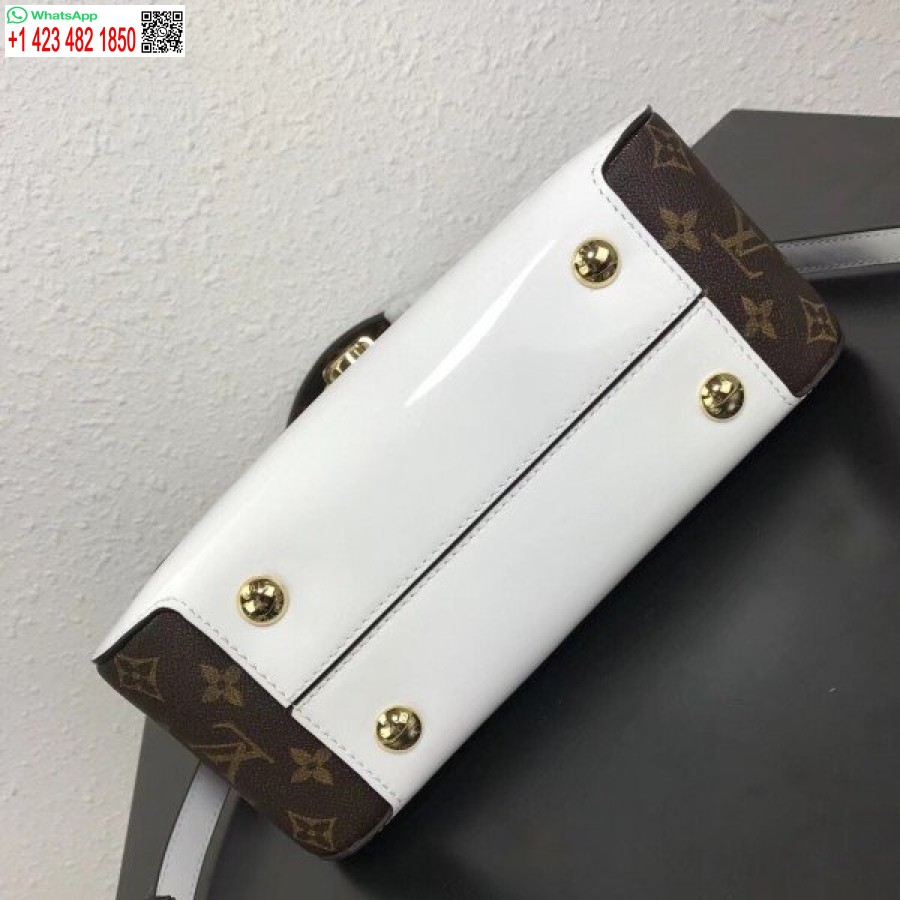 реплика Louis Vuitton бяла чанта от черешово дърво лачена кожа M53352 Blv661