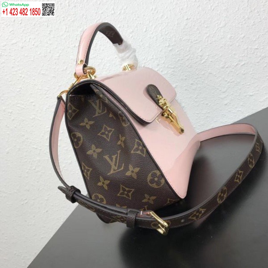 Replika Louis Vuitton Růžová Taška Z Třešňového Dřeva Lakovaná Kůže M53355 Blv663