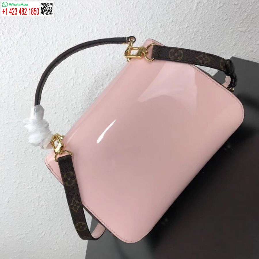 Replika Louis Vuitton Růžová Taška Z Třešňového Dřeva Lakovaná Kůže M53355 Blv663