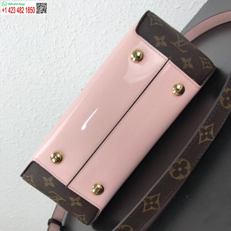 Replika Louis Vuitton Růžová Taška Z Třešňového Dřeva Lakovaná Kůže M53355 Blv663