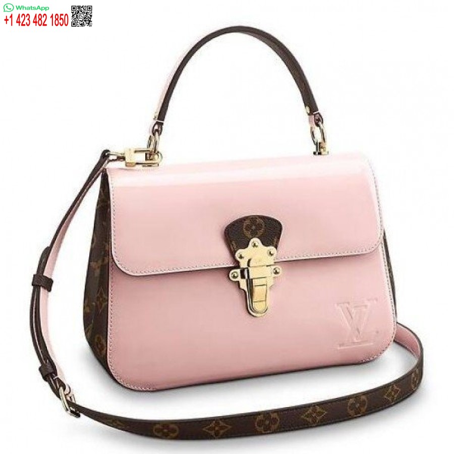 Kopi Louis Vuitton Rosa Kirsebærtre Veske Patentskinn M53355 Blv663