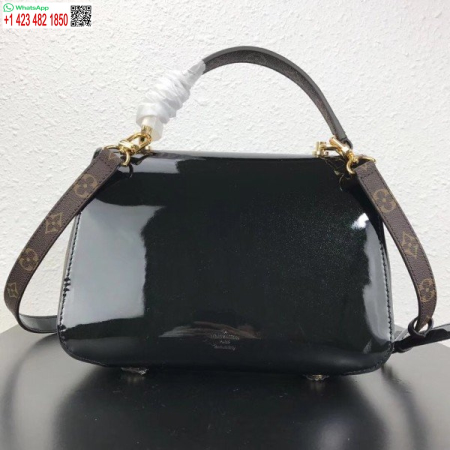 Réplique Louis Vuitton Noir Sac Cherrywood Cuir Verni M53353 Blv662