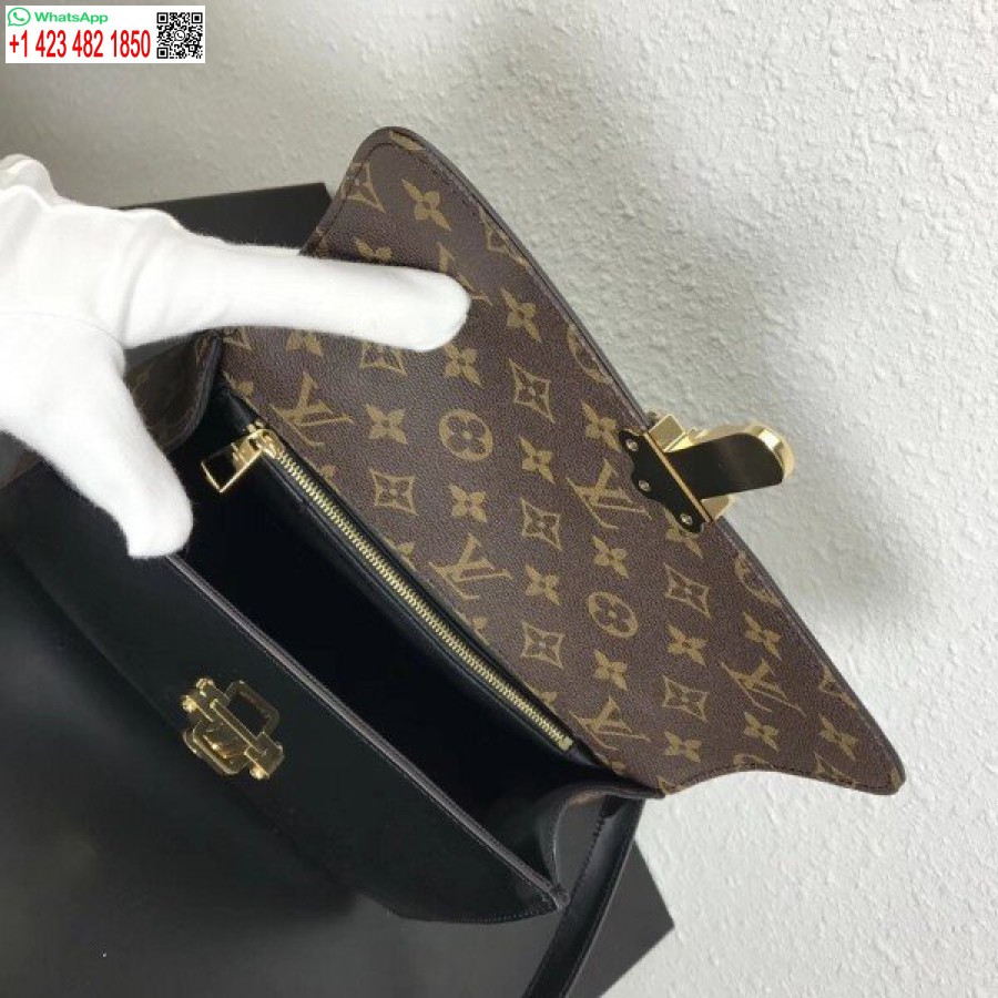 Réplique Louis Vuitton Noir Sac Cherrywood Cuir Verni M53353 Blv662