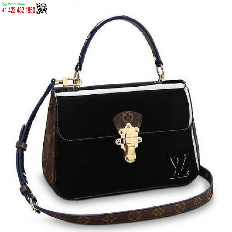 Replica Louis Vuitton Noir Borsa In Ciliegio In Pelle Verniciata M53353 Blv662