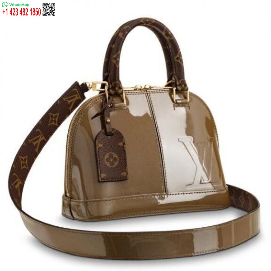 Kopi Louis Vuitton Alma Bb Veske Patentskinn M51904 Blv660