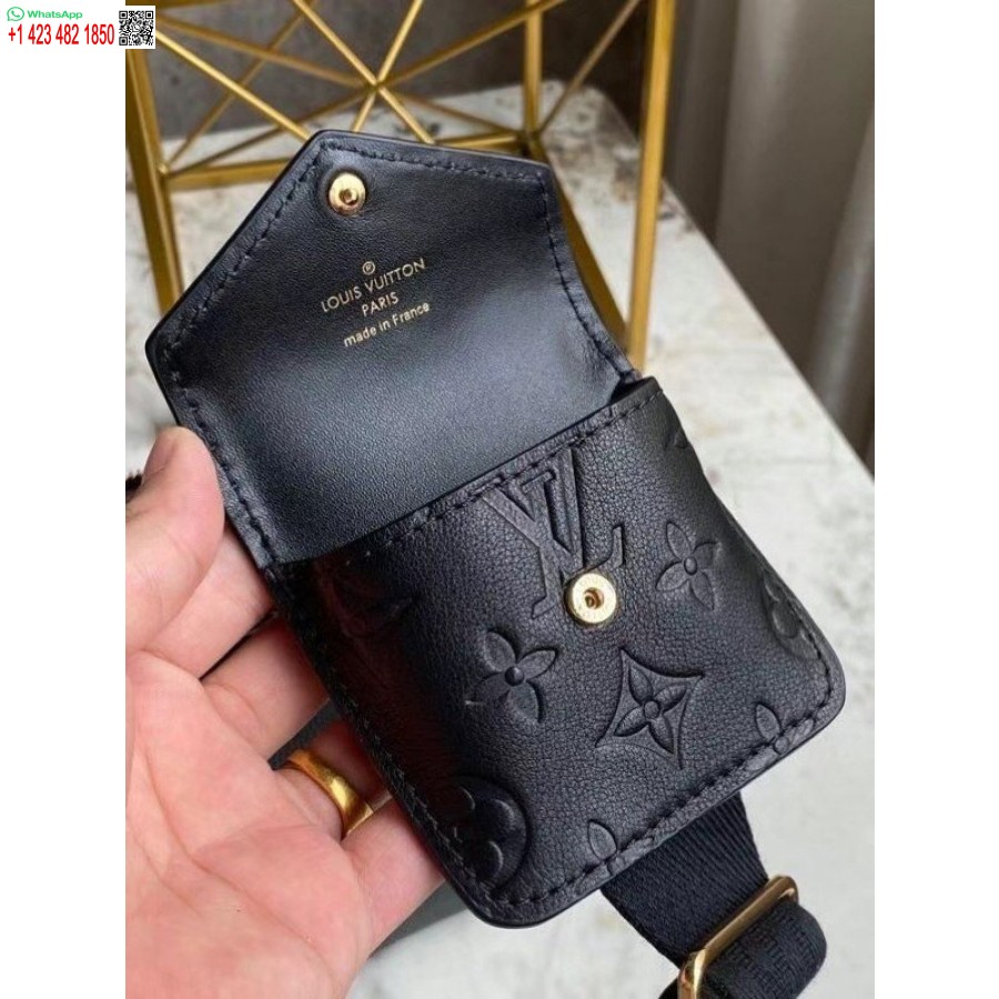 Реплика черной кожаной сумки через плечо Louis Vuitton M80450 Blv716