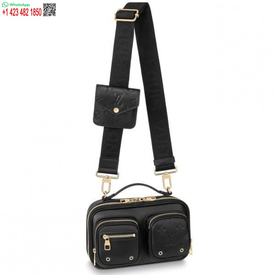 Реплика черной кожаной сумки через плечо Louis Vuitton M80450 Blv716