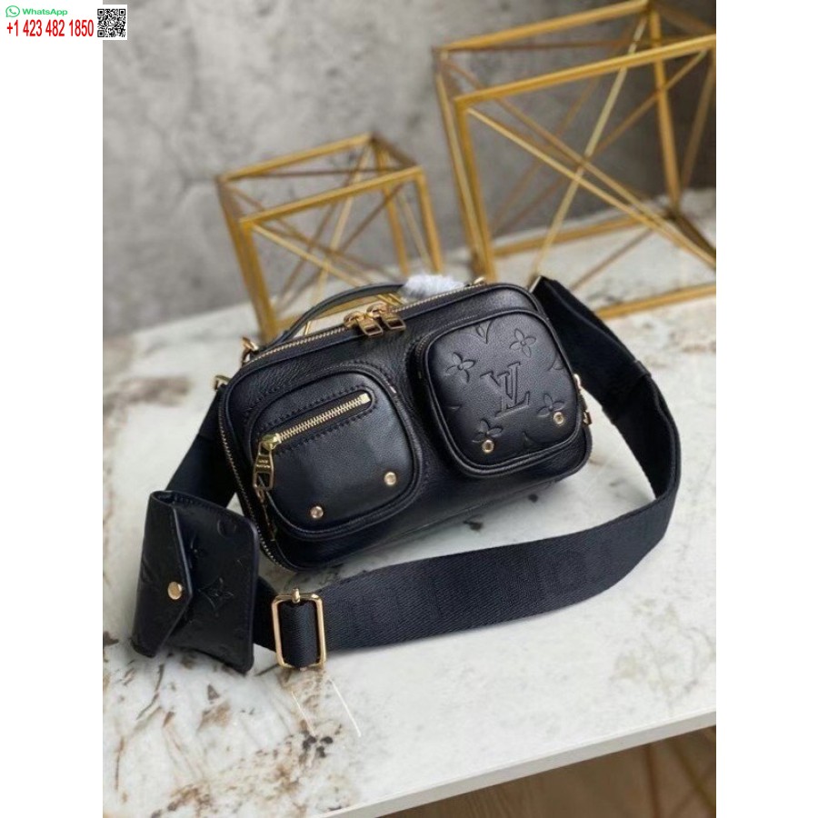 Реплика черной кожаной сумки через плечо Louis Vuitton M80450 Blv716