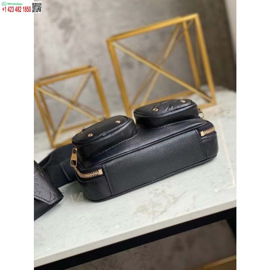 Реплика черной кожаной сумки через плечо Louis Vuitton M80450 Blv716