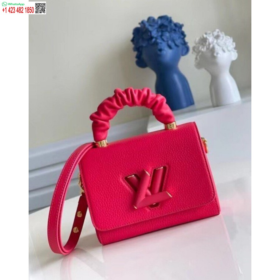 Replică Geantă Louis Vuitton Twist Pm Din Piele Taurillon Rose M58691 Blv715