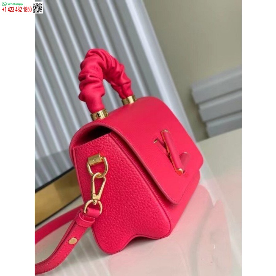 Replică Geantă Louis Vuitton Twist Pm Din Piele Taurillon Rose M58691 Blv715