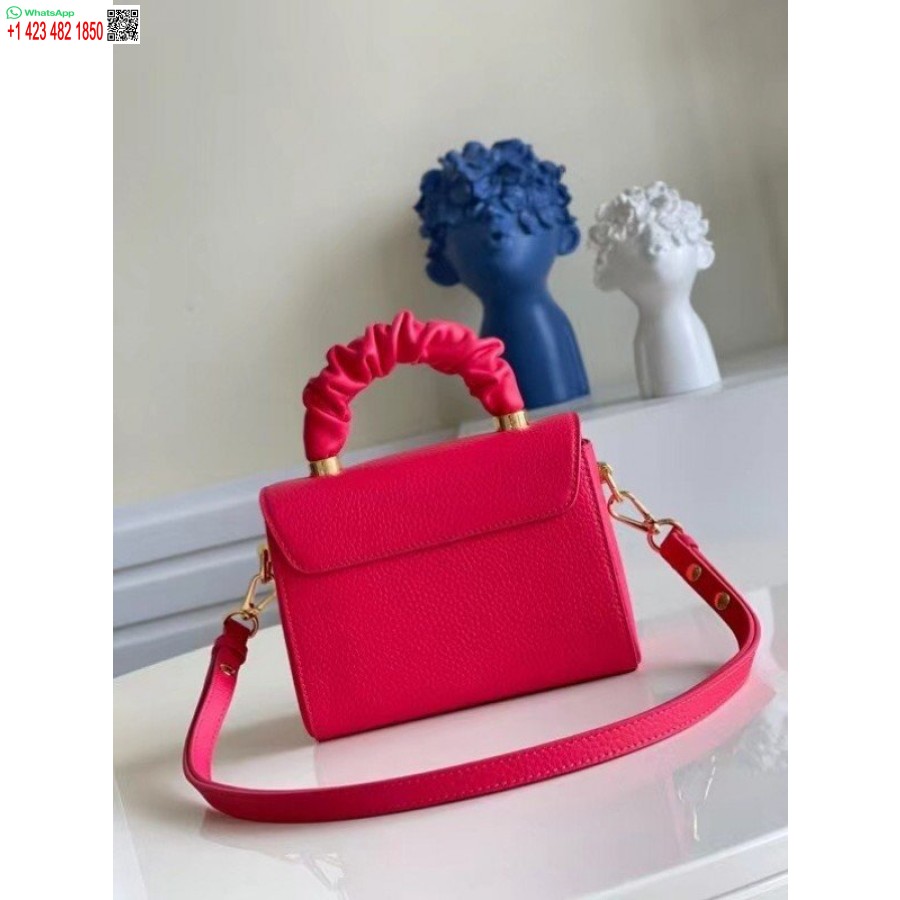 Replică Geantă Louis Vuitton Twist Pm Din Piele Taurillon Rose M58691 Blv715